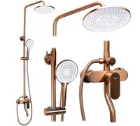 Rea Drop set doccia a parete con soffione rame REA-P7064