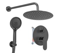 Rea Drop set doccia da incasso con soffione grafite REA-P9661