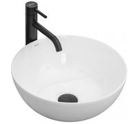 Rea Sanitär Lavabo rotondo da appoggio Stella REA-U1878 36x36 cm ceramica bianco