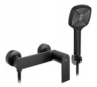 Rea STORM BLACK RUBINETTO DOCCIA Miscelatore bagno in ottone monocomando caldo e freddo regolabile (nero)