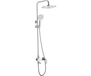 Rea Storm set per vasca e doccia a parete con soffione cromo REA-P4882