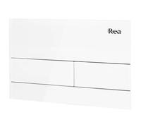 Rea T Steel placca di comando per WC bianco REA-E0052