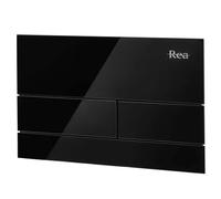 Rea T Steel placca di comando per WC nero REA-E0051