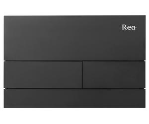 Rea T Steel placca di comando per WC nero REA-E0056