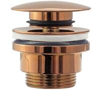 Rea - Tappo Per Lavabo KLIK-KLAK - Ottone - Rame - 6,2 x 6,2 x 13 cm