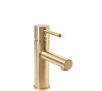 Rea TESS BRUSH RUBINETTO LAVABO ORO Miscelatore da bagno in ottone Miscelatore monocomando caldo e freddo regolabile (Oro chiaro)