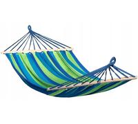 Rea - Tutumi Amaca Singola Con Barra 480144B, Blu, Per 1 Persona 250 X 90 Cm