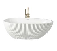 Rea vasca da bagno freestanding 170x84.5 cm ovale bianco REA-W0506