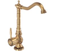 Rea Venice rubinetto da cucina verticale oro/oro antico REA-B2500