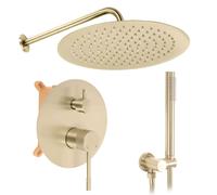 Rea Venti set doccia da incasso con soffione oro REA-P8710