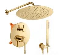 Rea Venti set doccia da incasso con soffione oro REA-P8713