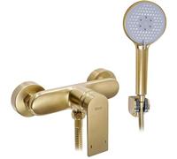 Rea VERSO GOLD RUBINETTO DOCCIA Miscelatore bagno in ottone monocomando caldo e freddo regolabile (oro)