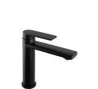 Rea - Verso Rubinetto Per Lavabo Basso Nero Rubinetto Per Bagno In Ottone Miscelatore Monocomando Rubinetto Per Lavaggio A Mano Regolabile Caldo E Freddo (Nero) 15,5x4,5x16,5cm