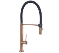 Rea Viera rubinetto da cucina verticale nero-rame REA-B4854