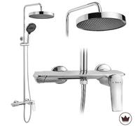 Rea Vision set doccia a parete con soffione cromo REA-P6738