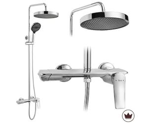 Rea Vision set doccia a parete con soffione cromo REA-P6738