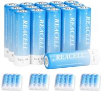 REACELL 16 Pezzi AA Ni-MH Ricaricabili 1.2V Batterie