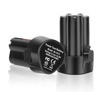 REACELL 2 Pezzi 10.8V 3000mAh Batteria Sostituzione per Makita BL1013 Batteria di Ricambio per Makita 10.8 V BL1014 194550-6 194551-4 195332-9 DF030DW LCT203W DF330D