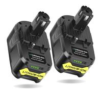 REACELL 2 Pezzi 18V 5000mAh Batteria di Ricambio per Ryobi batteria 18V RB18L50 RB18L40 P108 RB18L40 RB18L25 BPL-1815 P108 P107 P105 P103 P101 con indicatore LED