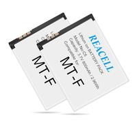 REACELL 2Pack 800mAh Batteria Compatibile per AVM Fritz!Fon C5 / C4 / M2 / MT-F/Motorola MOTOFONE F3 / EM325 / M325 Batteria di Ricambio per AVM 312BAT016, 312BAT006 (3.7V Li-Ion)