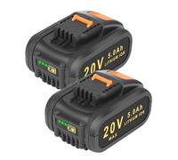 REACELL 2X 5.0Ah Li-ion Batteria di Ricambio per Worx 20V Batteria WA3553
