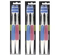 Reach Essential Care - Spazzolino da denti interdentale, spazzolino manuale con setole a testa interdentale, confezione multipla di colori assortiti, smalto orale giornaliero