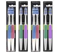 Reach - Spazzolino interdentale a testa interdentale, 4 confezioni doppie, misura media, confezione da 4