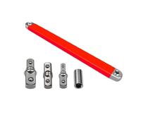 Reaches the Bolt Nothing Else Can,Offset Extension Wrench Set,15 Inch Impact Ready Socket Wrench Torque Extender with 1/4", 3/8" & 1/2" Drive Adapters,Ratchet Extensions for Tight Spaces(red)