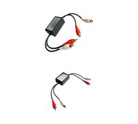ReachMall 3.5mm Ground Loop Isolator Audio Noise Filter per sistema auto ronzio per eliminatore Riduzione Portatile Nero Design