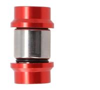 ReachMall Boccola ammortizzatore posteriore per bici, cuscinetto a rullini in lega di alluminio per SRAM FOX DT, foro 15 mm larghezza 12,7 mm, vite M8, rosso argento
