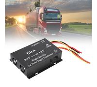 ReachMall Convertitore Step Down da 24 V a 12 V 600 W in lega di alluminio con protezione da sovraccarico per auto camion bus riduzione della tensione