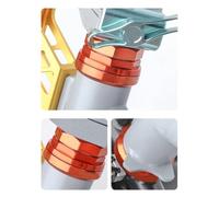 ReachMall Cuffie pieghevoli per bicicletta, filettatura esterna con doppio cuscinetto 34-34 mm, per Brompton serie A/C/P
