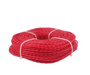 ReachMall Filo di nylon rosso per decespugliatore da 3 mm, resistente, per tosaerba elettrici a gas, efficiente, per il taglio dell'erba, manutenzione del giardino