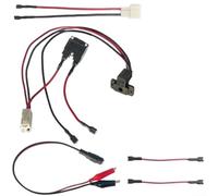ReachMall Kit Cablaggio per Moto per ATV per Ricarica Diretta 6V-24V Kit | Morsetti isolati codificati, presa rotonda 3 pin, cavi rame , sicurezza massima, anti-scintilla