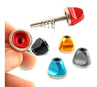 ReachMall M5 Dado Mozzo In Lega di Alluminio Antiscivolo A Sgancio Rapido Axle Bolt Per Mountain Bike Ruota Sostituzione E Riparazione Accessori