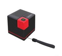 ReachMall Mini altoparlante portatile senza fili, altoparlanti esterni wireless, 5,3 x 5,3 x 5,3 cm, antipolvere, impermeabile, altoparlante per casa, giardino, campeggio, viaggi (nero)