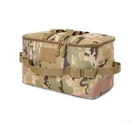 ReachMall Outdoor Cooking Essentials - Organizer per bagagliaio da 11 l, con scomparti personalizzabili e design pieghevole, CP mimetico.