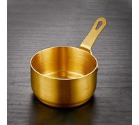 ReachMall PBORZ45B7X893SE21BF2K9 - Pentola in Acciaio per Salsa e Noodle, Mini Antiaderente per Latte, Piccola per Cucina (Oro, 60 ml)