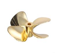 ReachMall Per RC Marine Elica 4 Lame per Migliorare le Prestazioni in WateFor RCraft (D55mm Mano Sinistra)