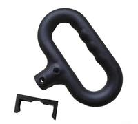 ReachMall Robusto manubrio per carrello da giardino e campeggio con fibbia fissa (stile B rotondo)