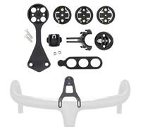 ReachMall Supporto per computer da bicicletta, supporto multifunzione per manubrio Garmin/Cateye/Bryton, supporto per luce e fotocamera, kit da 7 pezzi
