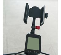 ReachMall Supporto per telefono in lega di alluminio, supporto 3 in 1 per faro GPS del telefono, compatibile con Garmin Bryton Wahoo Cateye, adatto per telefoni da 4,7 a 7 pollici