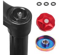 ReachMall Tappo di sospensione per forcella anteriore della bici, diametro interno 30 mm, per valvola AV in lega CNC con guarnizioni per Magura per volpe per dt per rockshox per manitou Forcelle