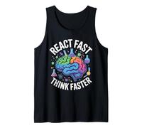 React Fast Think più Veloce Science Brain Design Canotta