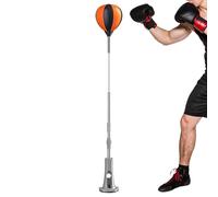 Reaction Punching Bag - Adjustable Standing Boxing Ball, Heavy Duty Suction Base Punching Bag with Stand for Teens and Adults, Fitness Training, Cardio, Kickboxing and Home Gym Workout Coordination