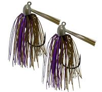 Reaction Tackle Jig da nuoto in tungsteno per la pesca della spigola, 1/2 oncia verde zucca/viola