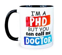 Reactive Brands MUGEMS I'm A PHD Call Me Doctor divertente regalo PhD tazza - Congratulazioni - divertente tazza di dottorato di ricerca