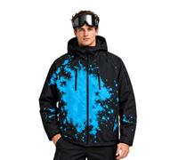 Reactive Giacche Cambiare Colore Giacca Uomini Quando Neve Bagnata Con | Giacca da snowboard da uomo con cappuccio e cerniera, impermeabile, antivento, con tasche multiple con cerniera