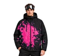 Reactive Giacche Cambiare Colore Giacca Uomini Quando Neve Bagnata Con | Giacca da snowboard da uomo con cappuccio e cerniera, impermeabile, antivento, con tasche multiple con cerniera