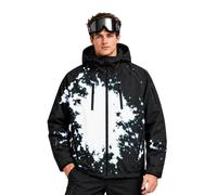 Reactive Giacche Cambiare Colore Giacca Uomini Quando Neve Bagnata Con | Giacca da snowboard da uomo con cappuccio e cerniera, impermeabile, antivento, con tasche multiple con cerniera